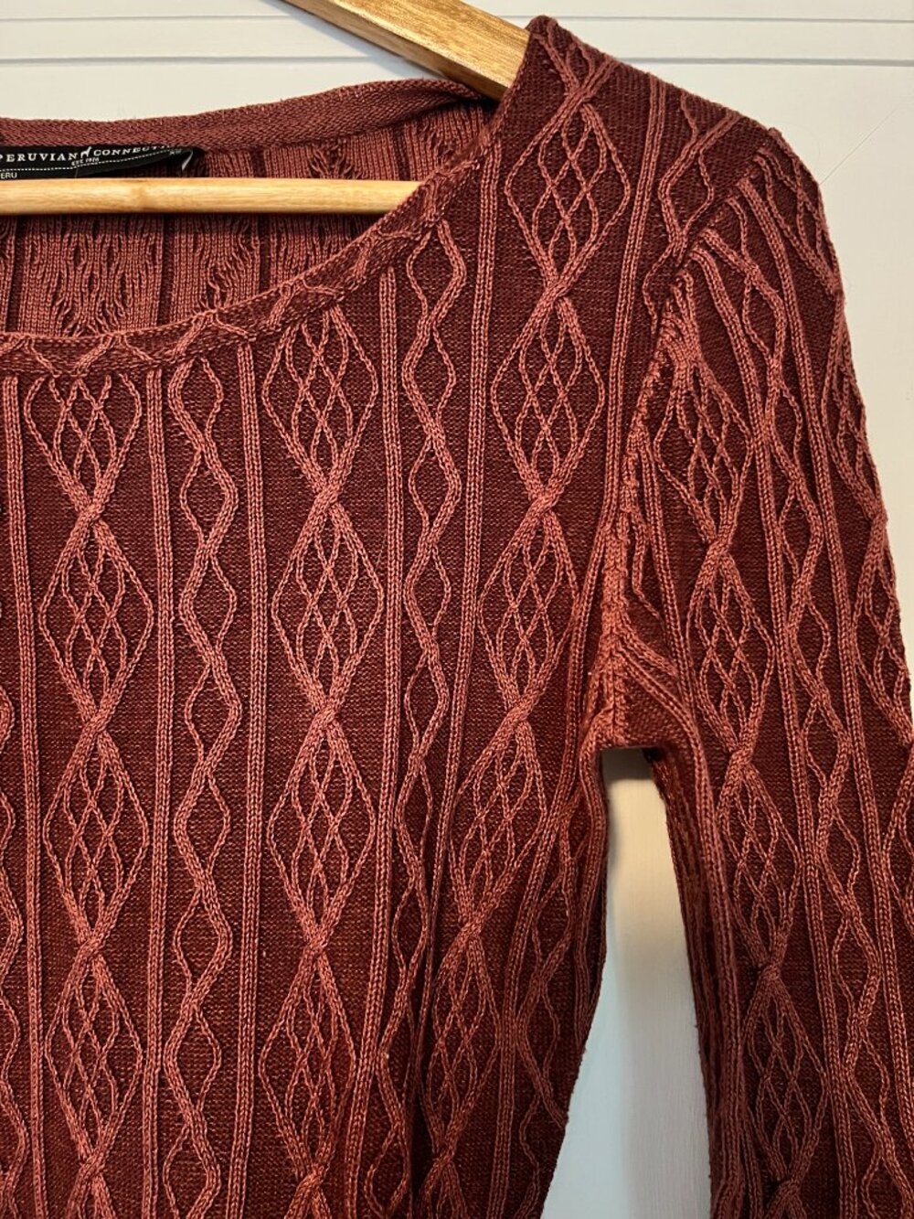 Peruvian Connection Peplum Sweater - Picture 3 of 6